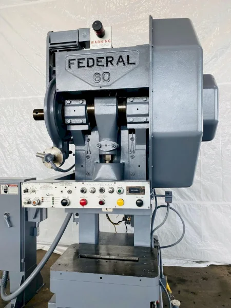 60 TON FEDERAL / PRECISION INDUSTRIES OBI PRESS, 3" STROKE: STOCK # 4359