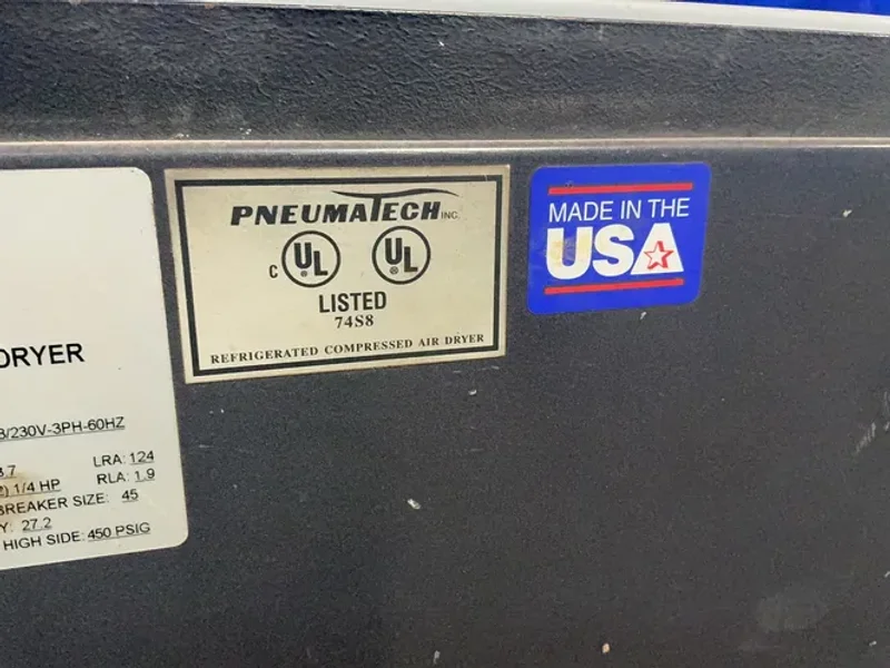 Pneumatech 5 Hp Non-cycling Refrigerated Dryer - Ad-1000