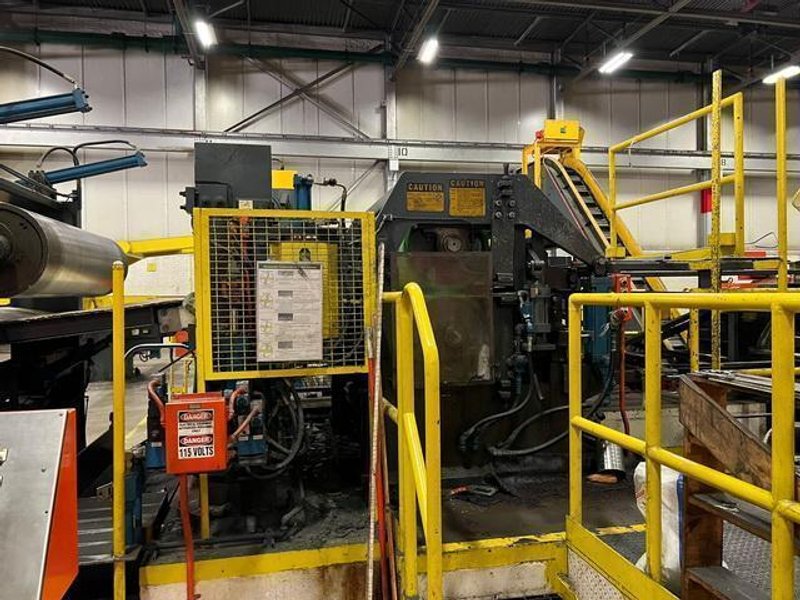 48" x .135" x 30,000# Stamco/Herr Voss Slitting Line with 2 Slitter Heads (14300)