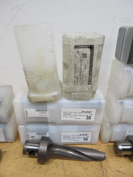 Komet ABS50 KUB Quatron Indexable Drill Bodies (15pcs), Smaller Diameters .630" - 1.187" ***NIB***- Auction Item