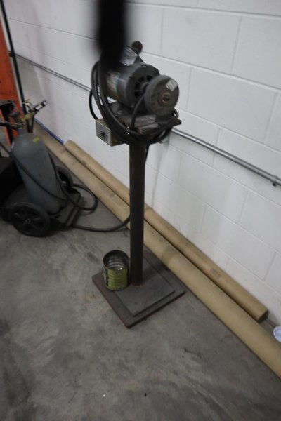 Single End Buffer, 1/2 HP, Single Phase, w Pedestal Base- Auction Item
