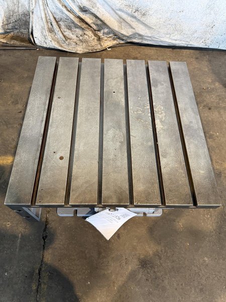 40" X 40" X 16" T-SLOTTED 90 DEGREE TILTING BOX TABLE. STOCK # 0222326