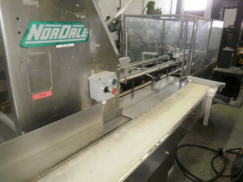 Nordale MK-500 Horizontal Cartoner – Manual Load, Hot Melt Closure, Compact Stainless Frame, Nordson Glue