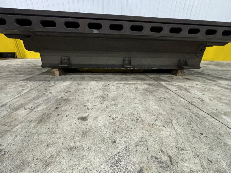 6&#039; X 14&#039;6&quot; HEAVY DUTY T-SLOTTED LAYOUT TABLE ON RAISED BASE: STOCK #21788