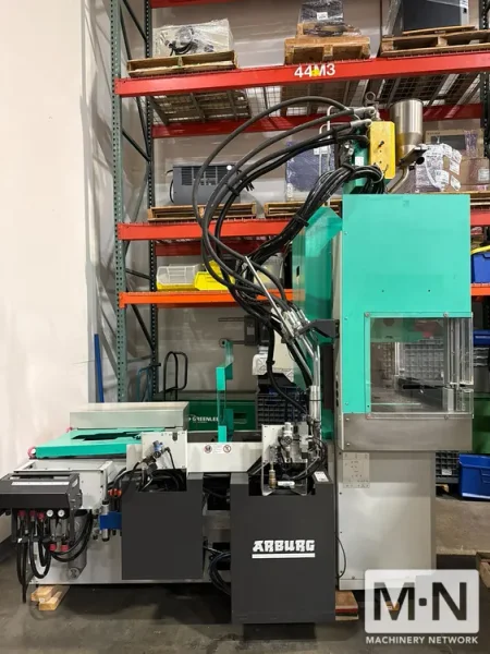 55 TON 1 OZ ARBURG MODEL VERTICAL CLAMP 375V-500-100 INJECTION MOLDING MACHINE MFG 2014