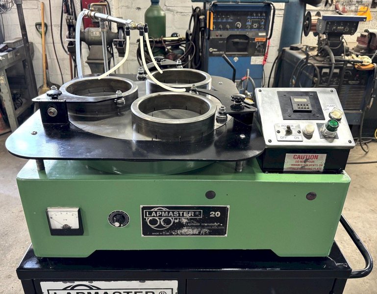 20" Lapmaster Lapping Machine No. 20G, (3) Rings, Open Face, Bench Model