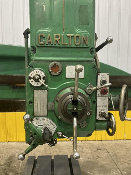 4' X 9' CARLTON MODEL #0A RADIAL ARM DRILL: YOBRO #25883