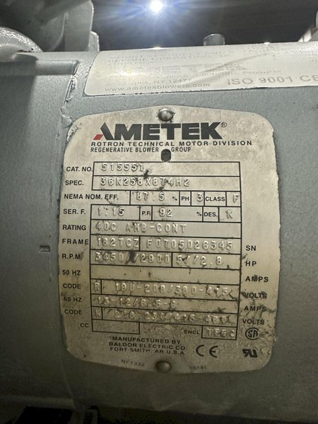 30&quot; X 36&quot; H BETTER ENGINEERING MODEL #F3000-SS STAINLESS STEEL ROTARY PARTS WASHER: YOBRO #23977