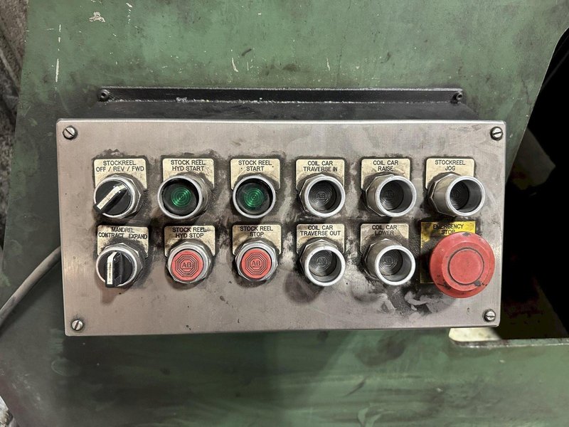 20,000 LBS X 48" BRADBURY POWERED UNCOILER &amp; COIL CAR: YOBRO #24755