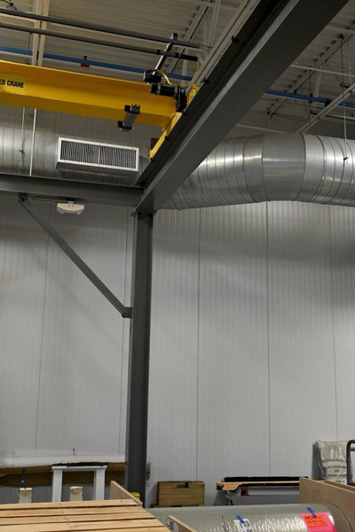 3 TON X 29' SPAN X 35' LONG X 14' LIFT MASS FREE STANDING BRIDGE CRANE SYSTEM 2009: STOCK #23155