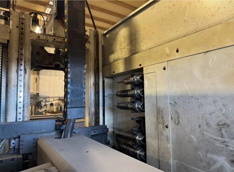 Ficep Excalibur 1201 DE CNC Single Spindle Beam Drill, 2016 – 60′ Roller Table, 6 Station ATC