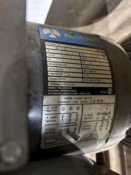 20&quot; ROCKWELL MODEL #72 6X0 SINGLE SPINDLE DRILL: STOCK #22920