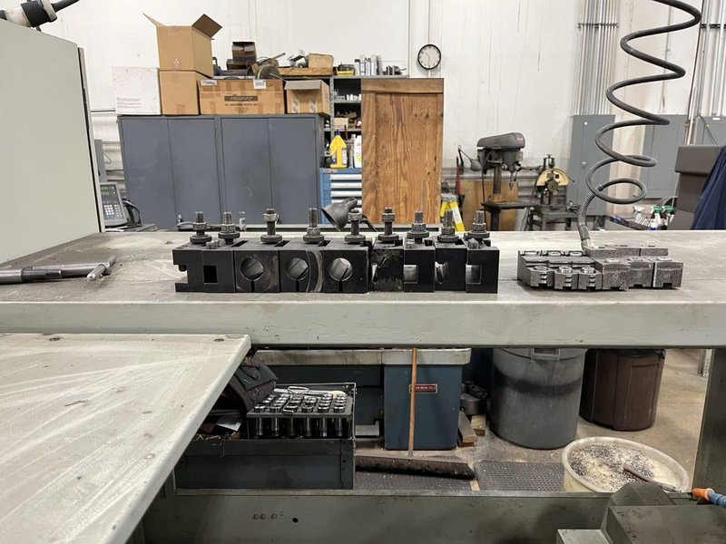 Romi Bridgeport EZ-Path II CNC Teach Lathe, 1996 – 20″ x 40″, Tailstock, Tool Post, Tooling