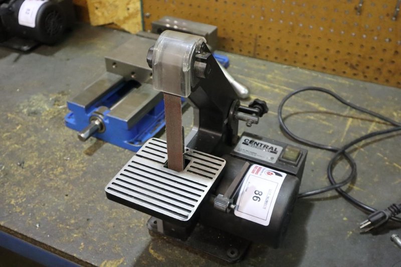 Central 1&quot; Belt Sander, Bench Model, Single Phase- Auction Item