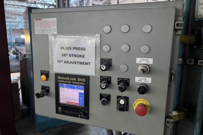 400 TON BLISS/MINSTER SL1-400-48-42 STRAIGHT SIDE LINK DRIVE PRESS. STOCK # 1056622