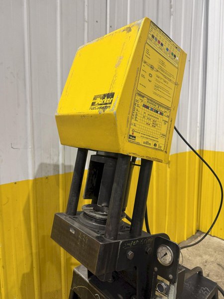 1.25" PARKER SUPER-KRIMP HYDRAULIC HOSE CRIMPER &amp; CRIMP DIES, WITH ENERPAC HYDRAULIC UNIT: YOBRO #25556