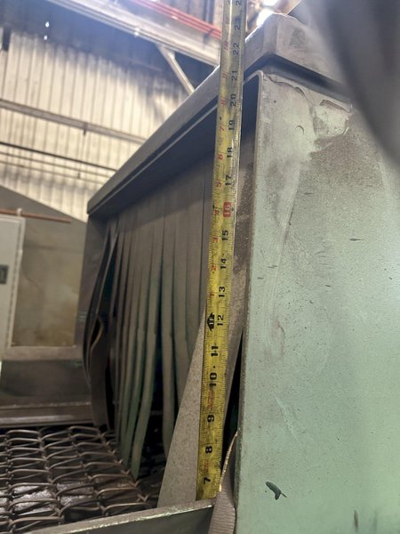 27.5&quot; X 18&quot; X 2 WHEEL GOFF MODEL #WM27.5-2-40 WIRE MESH BELT PASS THROUGH SHOT BLASTER, NEW 2008: STOCK #21932