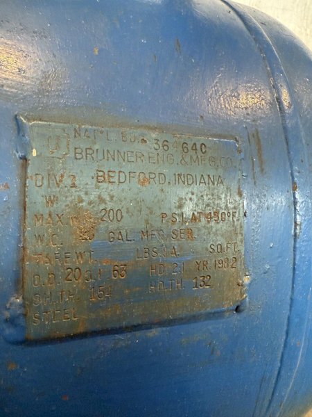10 HP U.S. ELECTRIC PISTON TYPE AIR COMPRESSOR. STOCK # 0993525