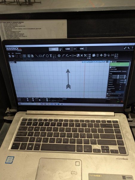 6′ x 12′ Maverick MV612 Plasma Cutter, 2019 – Hypertherm Powermax 125