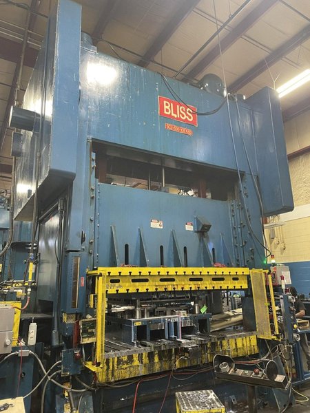 500-ton Bliss SC2-500-108-60 Straight Side Mechanical Metal Stamping Press, Year 1989 Full Rebuild In Process!