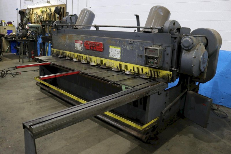 10' X 1/4' CINCINNATI POWER SQUARING SHEAR: STOCK #72173