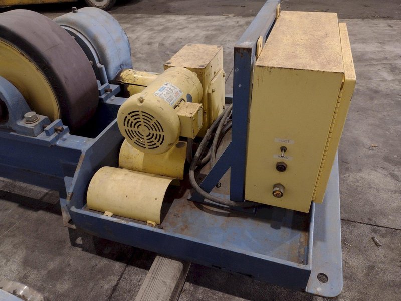 40 TON (80,000 LBS) x 15' WEBB MODEL R-500 POWERED TANK TURNING ROLLS; 1 DRIVE &amp; 3 IDLERS: STOCK #23747
