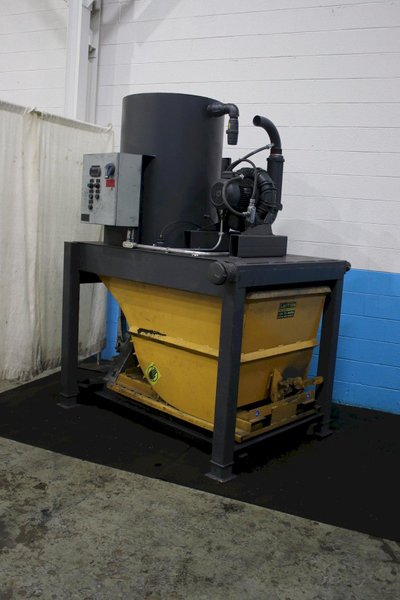 AIR DYNAMICS/PLECO POWER VACUUM WITH DUMP HOPPER : STOCK #74764