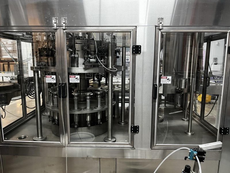 Norland International Complete line with (2) GlassPak66 Monoblock Systems (16oz and 25 Oz)  for Glass or Aluminum with Fluid Solutions 3 Head ROPP Capper, 2020: