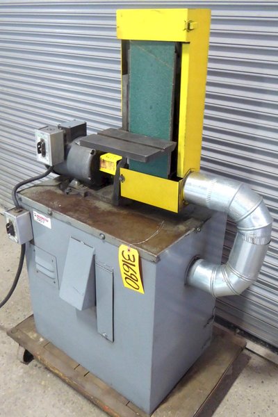 6" Kalamazoo Belt Sander S6MV, 6" x 10" Tbl., 3 HP, Dust Collector, Nice