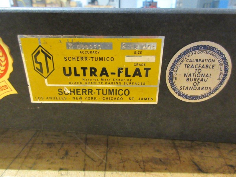 Scherr Tumico Ultra Flat Granite Sine Bar, and Collins Micro Flat Granite Square- Auction Item