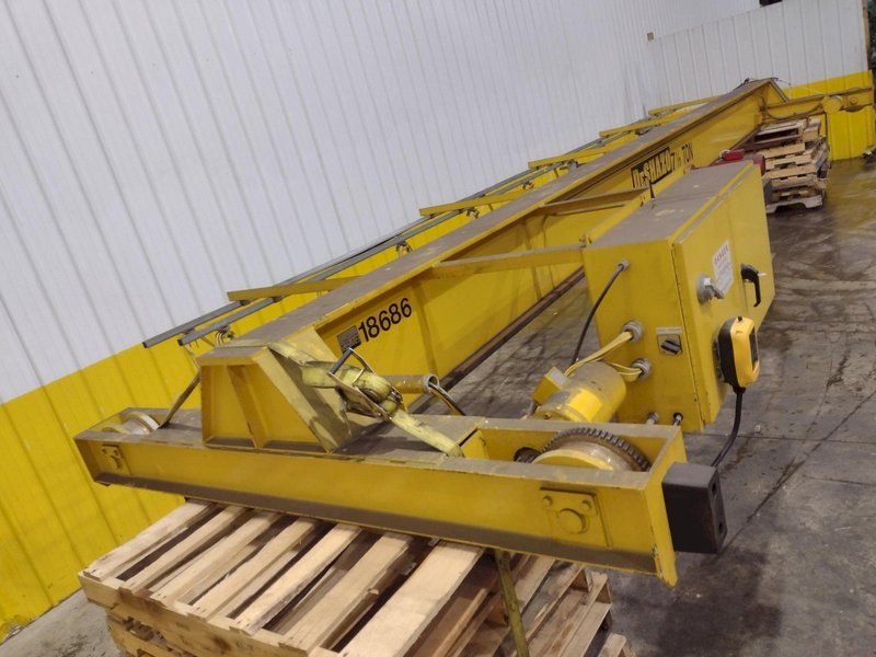 7.5 TON DESHAZO SINGLE GIRDER TOP RUNNING BRIDGE CRANE WITH STREET HOIST: YOBRO 24991