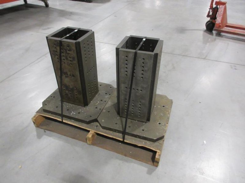 Machine Tombstones (2) with 500mm Pallet and 10" x 10" x 21.5" Column and 1/2-13" Tapped Holes- Auction Item