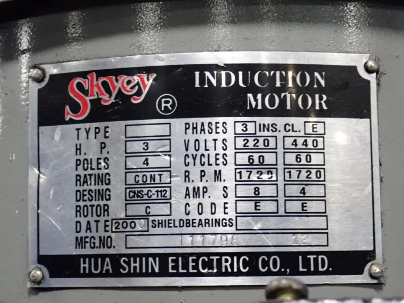 SHARP 42" X 9" VERTICAL MILL
