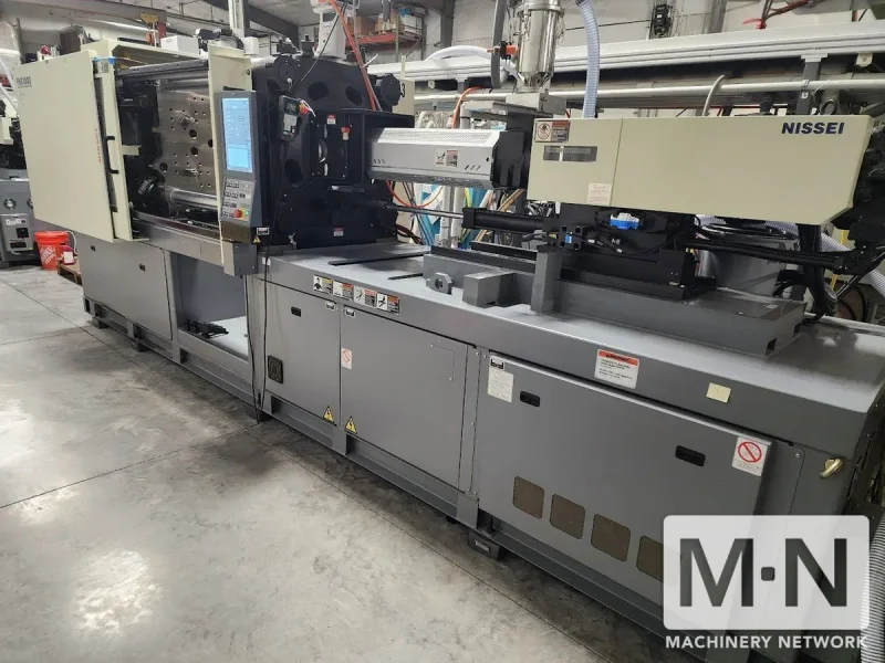 197 TON 8.5 OZ NISSEI MODEL FNX180IIIA-25A INJECTION MOLDING MACHINE MFG 2016 WITH LOW HOURS