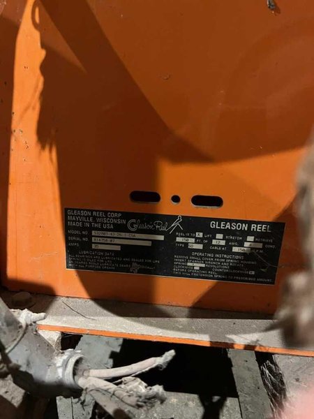 Cable Reel, Gleason STOCK# 4351
