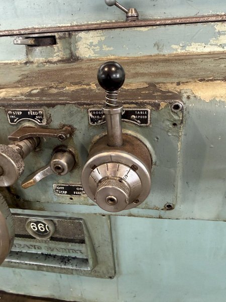 GALLMEYER &amp; LIVINGSTON HYDRUALIC SURFACE GRINDER. STOCK # 1214825