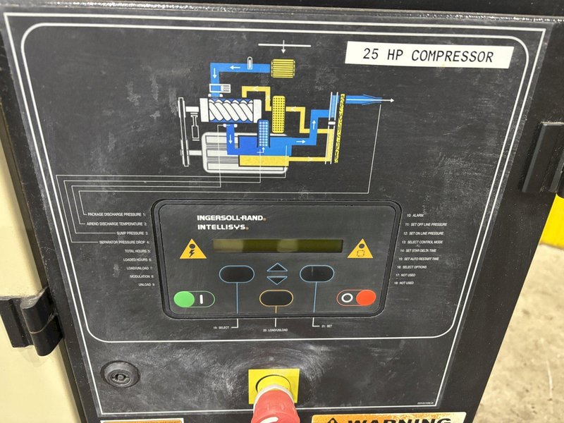 25 HP INGERSOLL RAND MODEL #SSR-UP6-25-125 ROTARY SCREW AIR COMPRESSOR 2014: STOCK #23283
