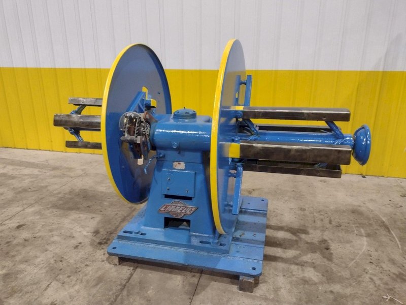 2,500 LB X 24&quot; LITTELL MODEL #25-12 DOUBLE END PULL OFF COIL REEL UNCOILER: STOCK #22533