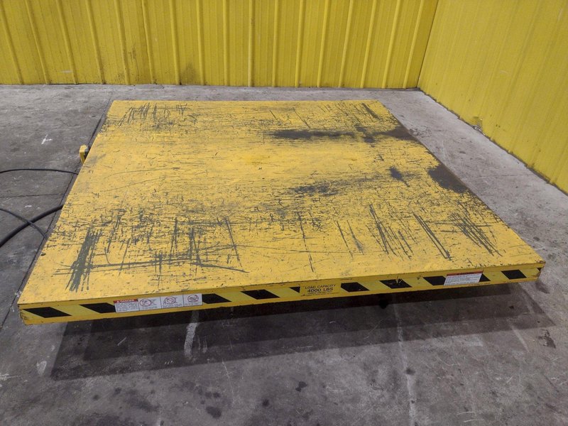 4,000 LBS X 72" X 72" LIFT PRODUCTS MODEL #LPT4W-040-36 SCISSOR LIFT TABLE: YOBRO #24989