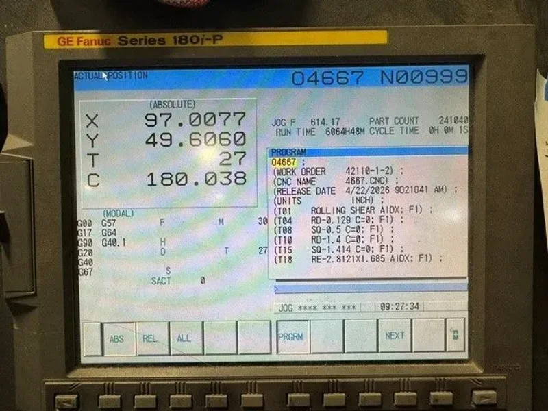 USED LVD / STRIPPIT MODEL V20-1225 20 TON 34 STATION CNC TURRET PUNCH