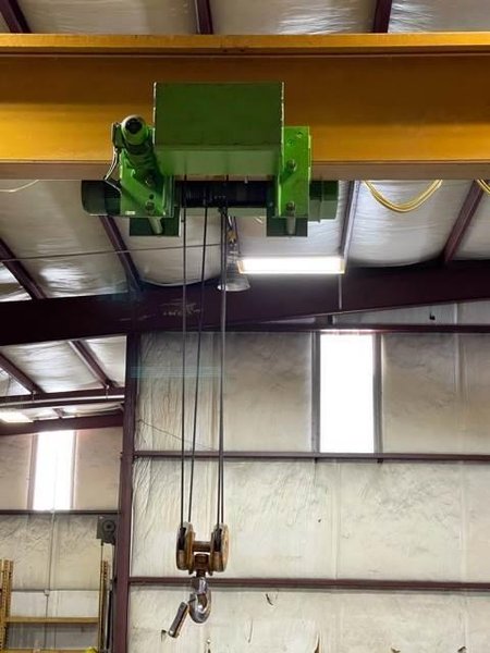 10 TON X 45' WIDE X 147' LONG RMT SINGLE GIRDER OVERHEAD CRANE SYSTEM
