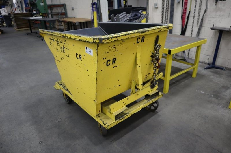 Scrap Hopper (Self Dumping) with Fork Slots- Auction Item
