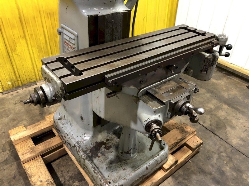 1 HP BRIDGEPORT VERTICAL KNEE RAM TYPE MILLING MACHINE MILL: STOCK 17276