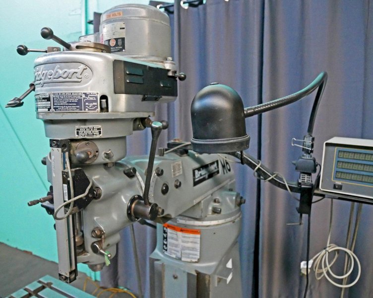 Bridgeport 9" x 42" 8-Speed Step-PUlley Vertical Milling Machine, Series I