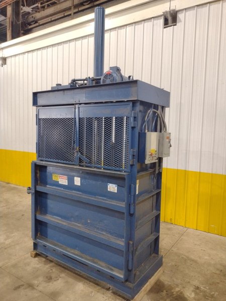 60" x 30" JV CRAM-A-LOT MODEL #60 DOWNSTROKE CARDBOARD VERTICAL BALER: STOCK #23602