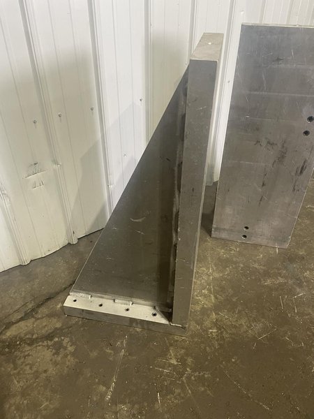 (1) SET 36&quot; X 14&quot;  X 18&quot; ALUMINUM ANGLE PLATES: STOCK #76911