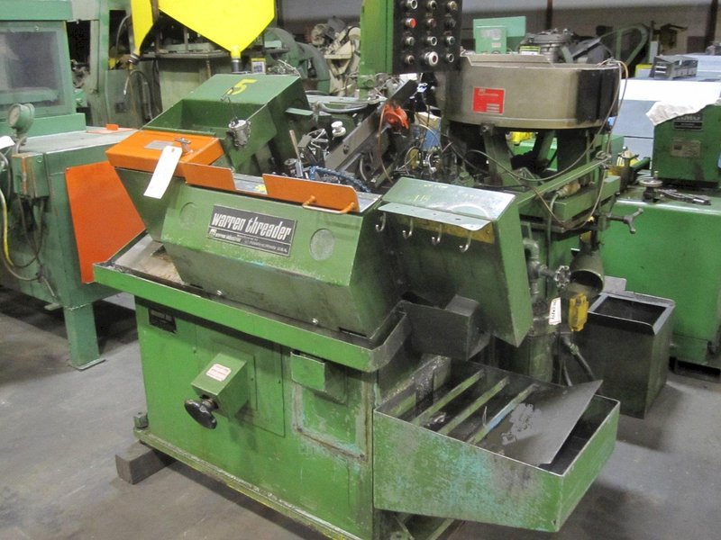 1/4&quot;  Warren WT-1500 High Speed Automated Flat Die Thread Roller