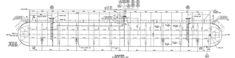 KNM LPG Bullet Tank – 3300m³ Horizontal Pressure Vessel – 2017