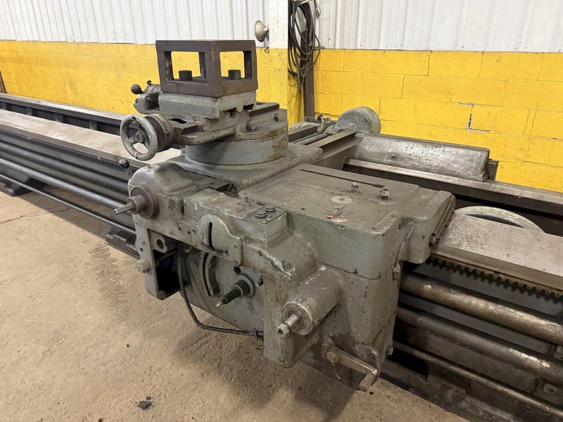 56" x 336" (28') BERTRAM ENGINE LATHE WITH DUAL CARRIAGES: STOCK #10964