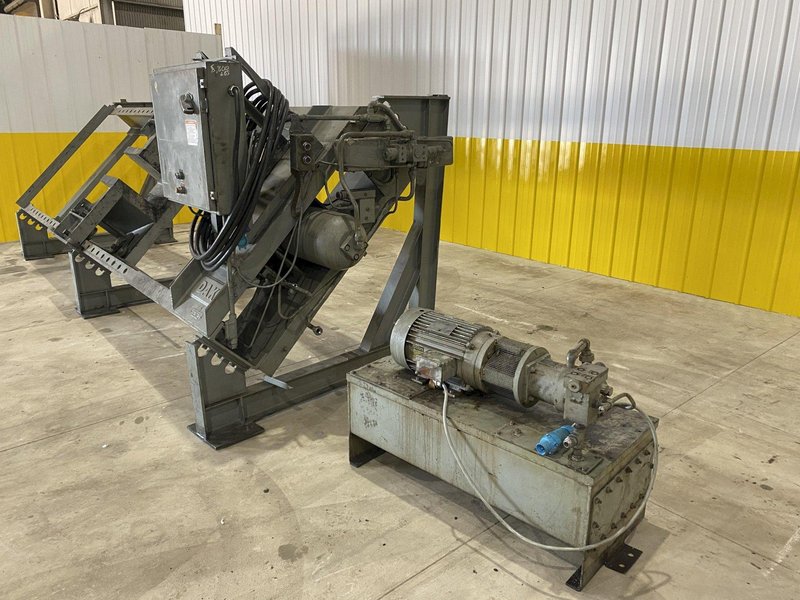 150 TON DAKE HORIZONTAL INCLINED HYDRAULIC WHEEL PRESS: STOCK #20382